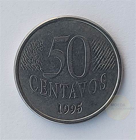 Exemplo de moeda de 50 centavos de 1995