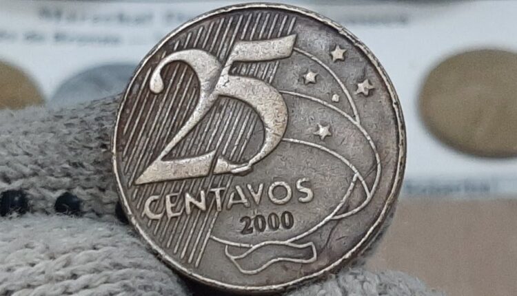 Esta moeda de 25 centavos já vale R$ 400 em 2024 mesmo sem erros