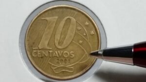 Moeda de 10 centavos de 2001