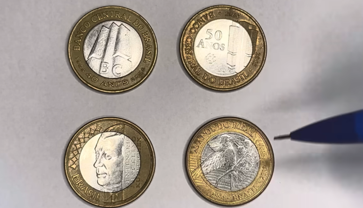 4 moedas de 1 real comemorativas que valem até R$13MIL