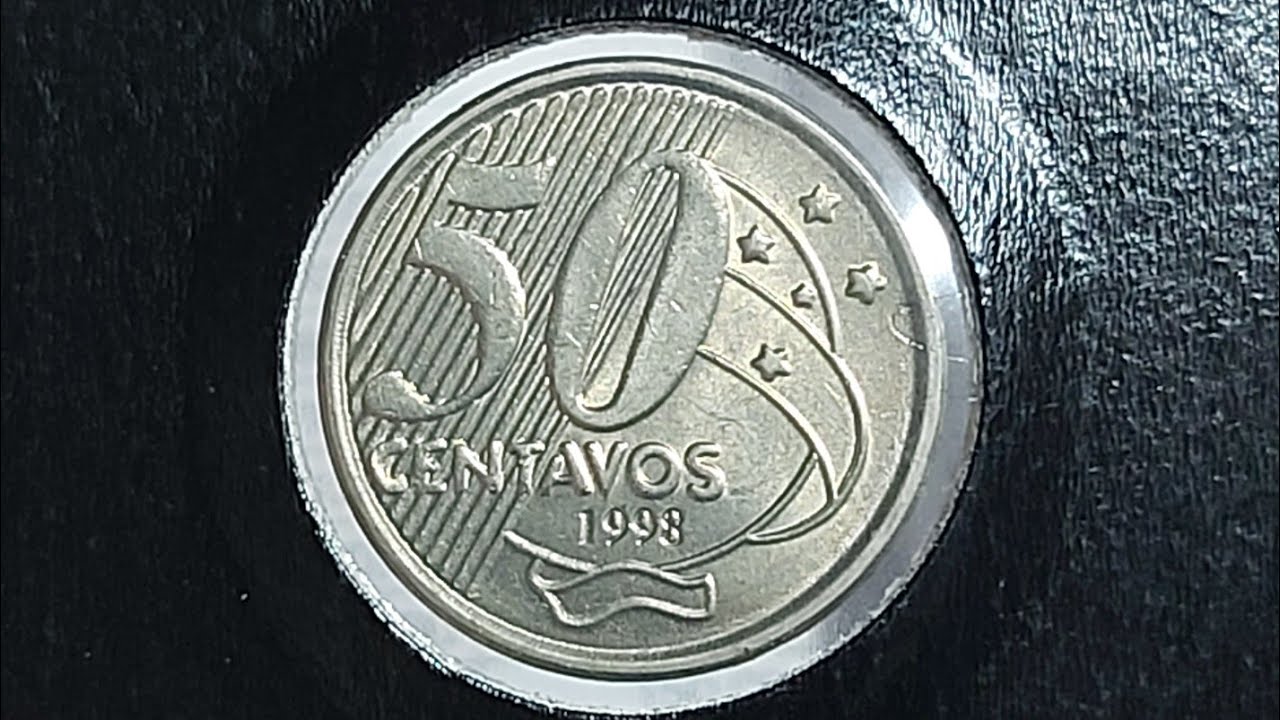 Moeda de 50 centavos de 1998