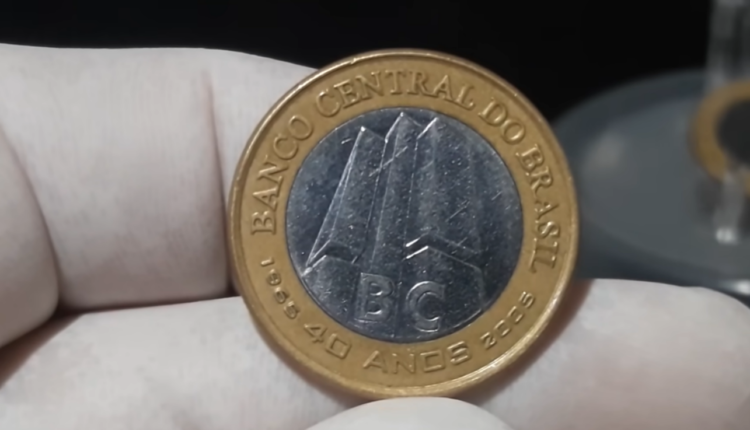 Veja quanto vale a moeda de 1 real comemorativa do BC em 2024