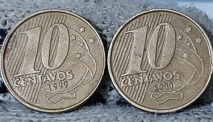 As duas moedas mais raras de 10 centavos já vale R$ 650 em 2024. Conheça