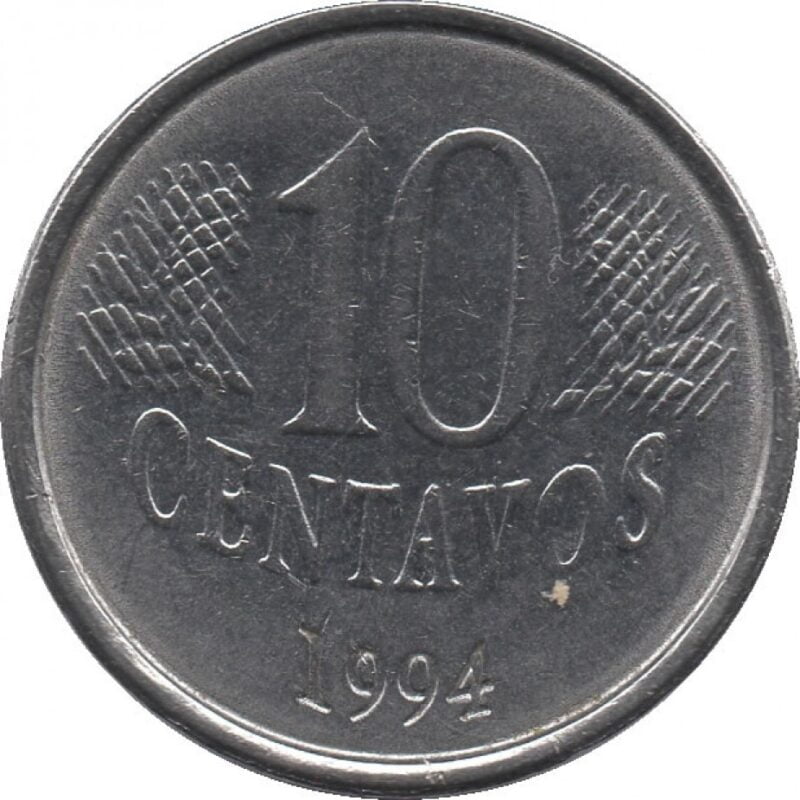 Defeito valioso nessas três moedas de 10 centavos pode valer até R$ 120