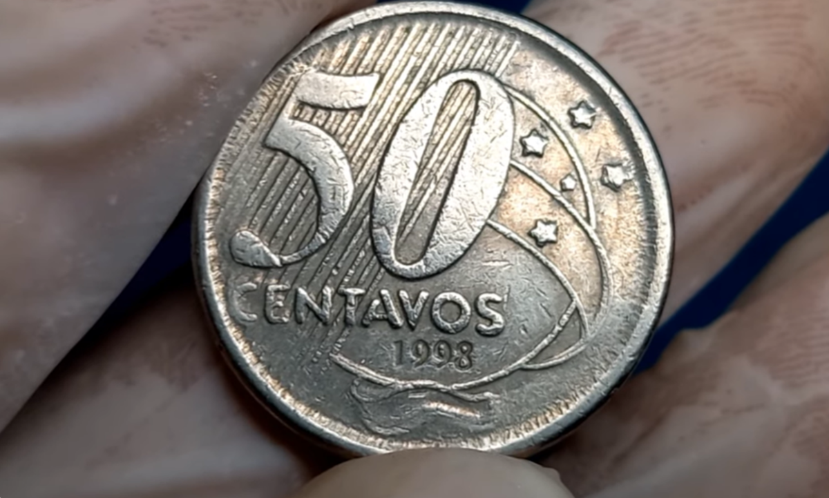 Este conjunto de moedas de 50 centavos vale R$ 155 em 2024