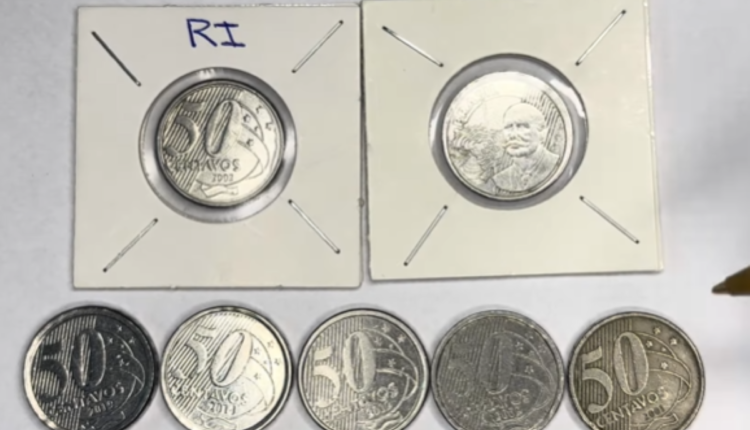 Inacreditável! Estas Moedas de 50 Centavos podem valer R$25 MIL reais