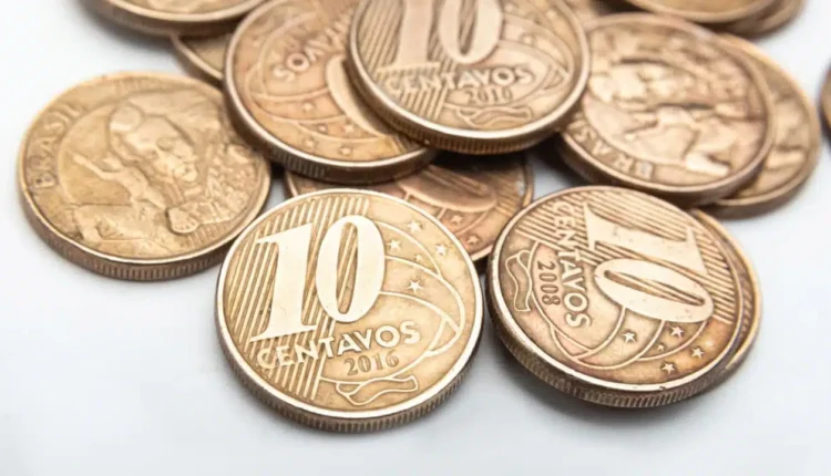Seis moedas de 10 centavos que podem chegar a R$ 90 com este erro