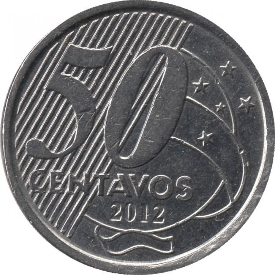 Moedas de 50 centavos de 2012