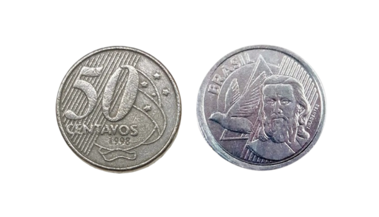 Um simples erro na tiragem dessa moeda de 50 centavos tornou ela uma das mais raras no mercado de colecionadores.
