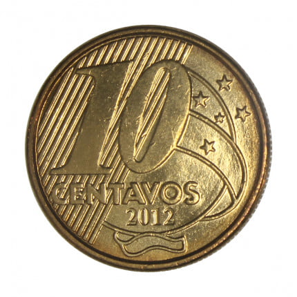 Moeda de 10 centavos de 2012