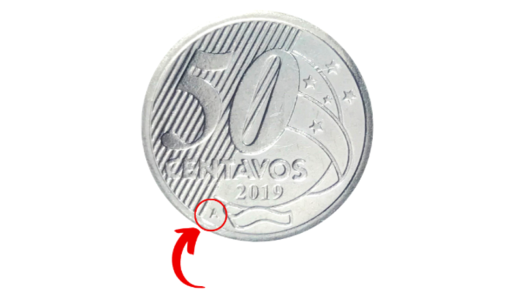Essa simples moeda de 50 centavos pode valer até R$ 300 no mercado, caso tenha as características certas.
