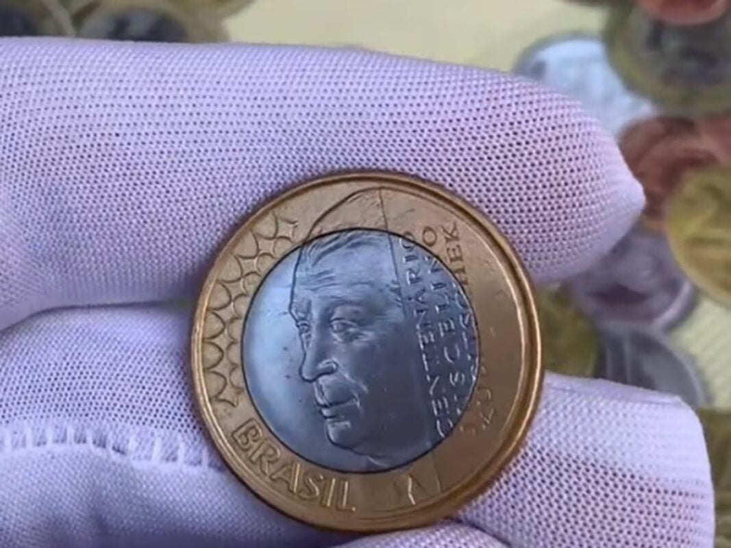 Quando as moedas de 1 real (BC, Beija-flor e JK) podem valer mais de R$ 1,5 mil