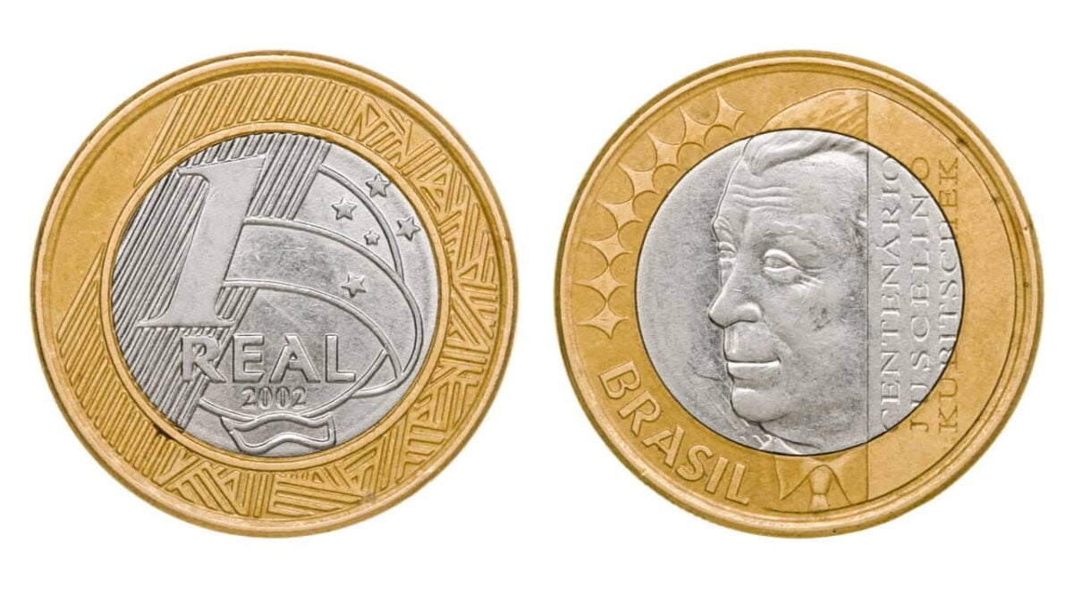 Quatro moedas comemorativas de 1 real que valem mais de R$ 500 cada uma