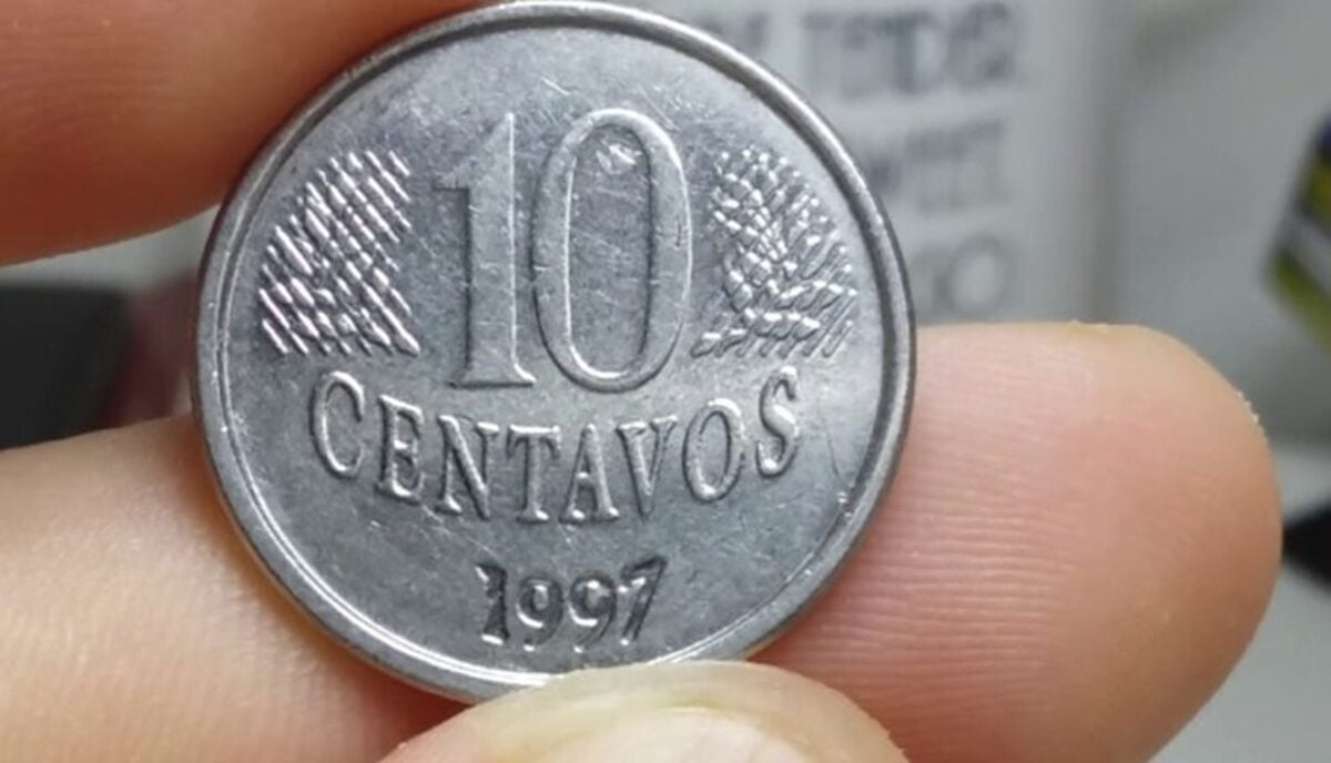 Valores destas moedas de 10 centavos (1995, 1996 e 1997) surpreendem colecionadores