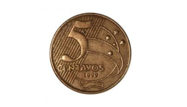 Colecionadores pagam mais de R$ 1 mil nessa moeda de 5 centavos de 1999; Saiba como vendê-la.