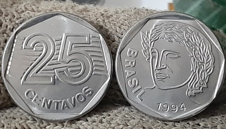 Veja quando estas moedas de 25 centavos podem valer R$ 1.500 em 2024