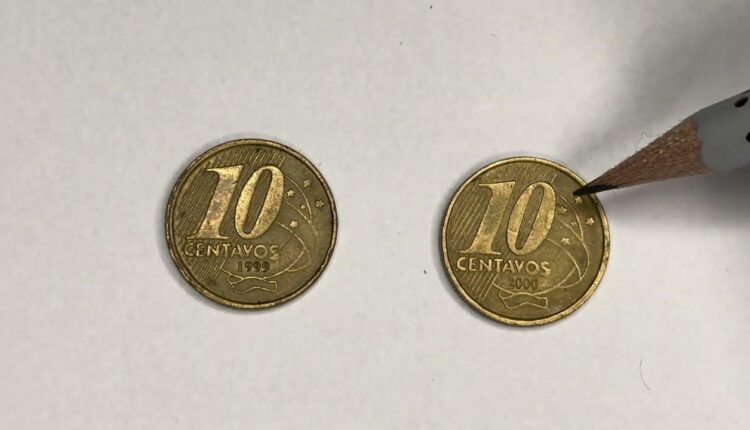 Este grupo de seis moedas de 10 centavos já vale mais de R$ 2 mil; veja como