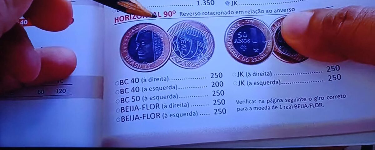 Estas moedas de 1 real (BC, JK e Beija-Flor) pode valer R$ 250 se contar com este detalhe