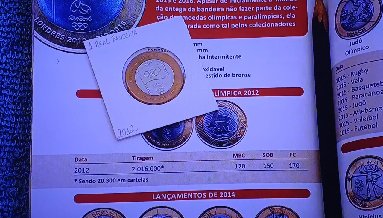 Conheça a moeda de 1 real das Olimpíadas que vale, NO MÍNIMO, R$ 120 em 2024
