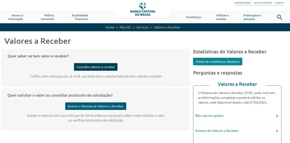 SVR: valores esquecidos podem passar de R$ 1 mil; veja como consultar e resgatar