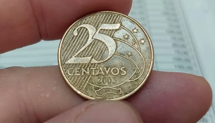 Moeda rara de 25 centavos que circula em muitas cidades tem valores atualizados