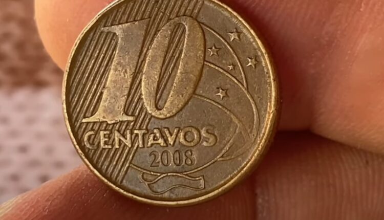 Moeda 10 centavos 2008