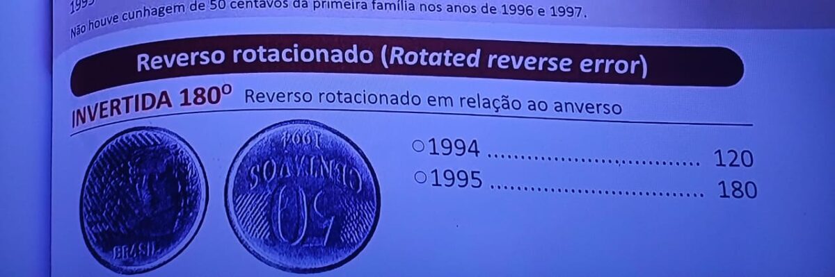 Moeda rara de 50 centavos tem valores atualizados no catálogo; veja lista