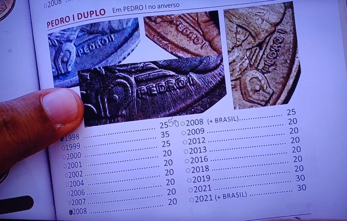 Procure a moeda de 10 centavos com o Dom Pedro duplicado; valor surpreende