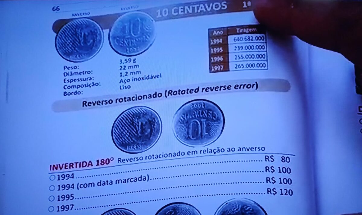 Quando as moedas de 10 centavos de 1994, 1995 e 1997 valem mais de R$ 80 cada