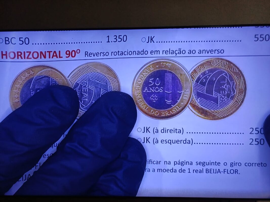 A moeda de 1 real do JK pode ser vendida por R$ 250 caso conte com essa característica