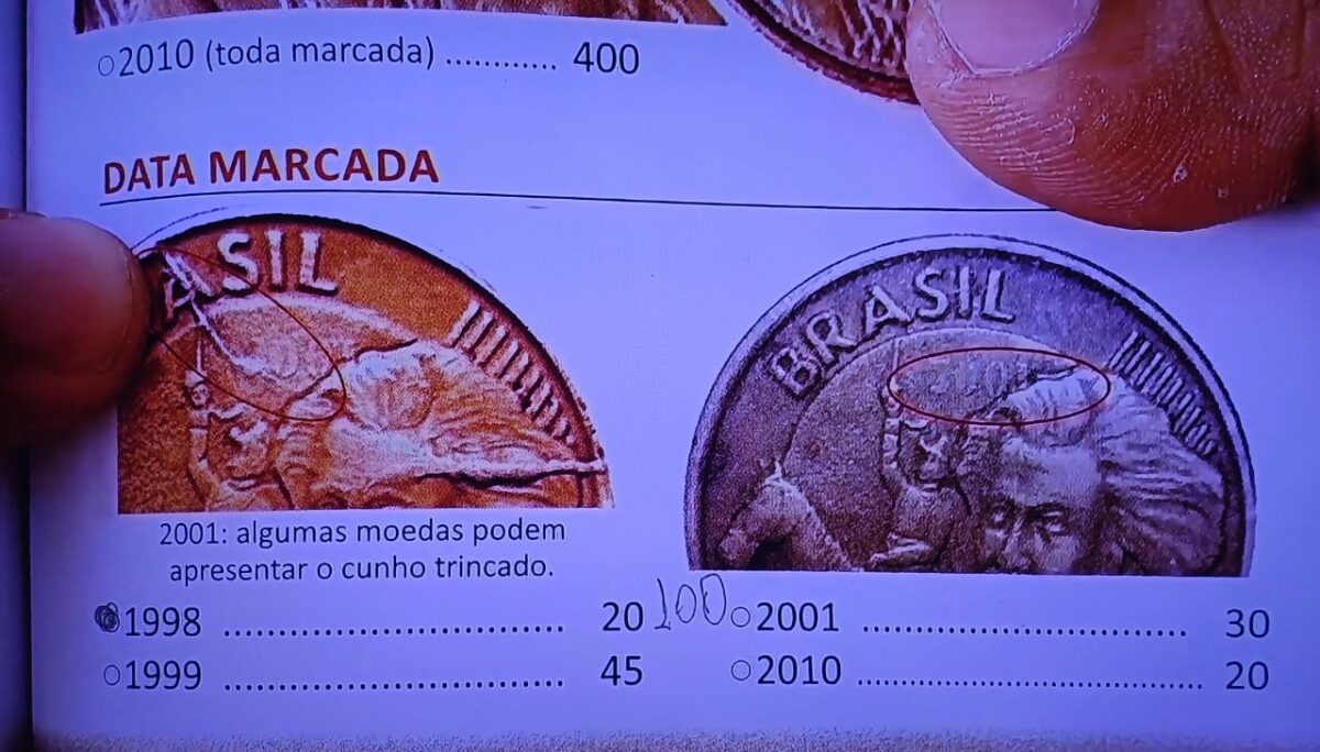 Quando as moedas de 10 centavos de 1998, 1999, 2001 e 2010 podem ser consideradas valiosas