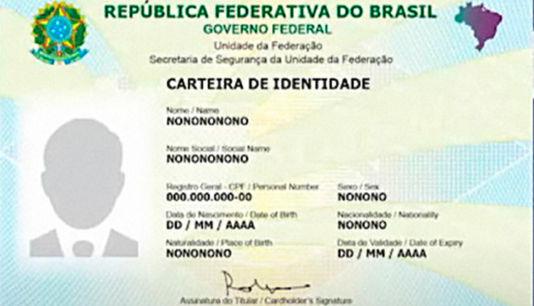 Nova carteira de identidade Imagem Governo Federal