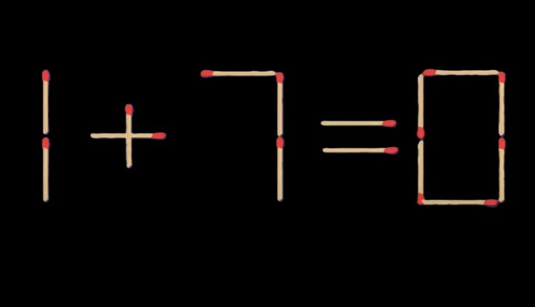 Raciocínio Lógico: resolva a equação em 10 segundos movendo um só palito