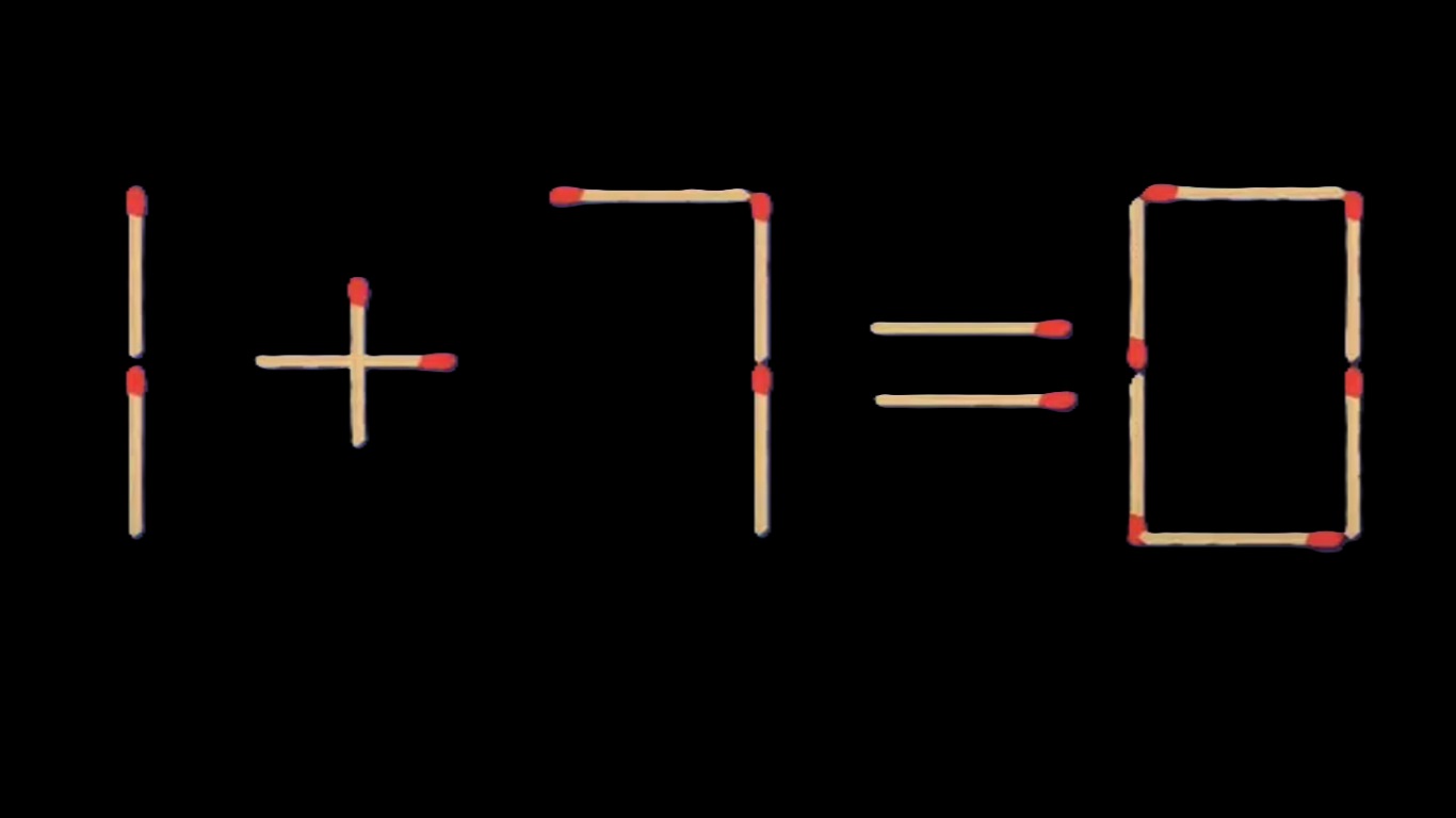 Raciocínio Lógico: resolva a equação em 10 segundos movendo um só palito