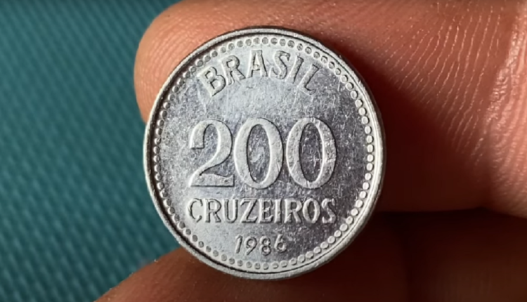 Como identificar e avaliar a moeda de 200 cruzeiros de 1986!