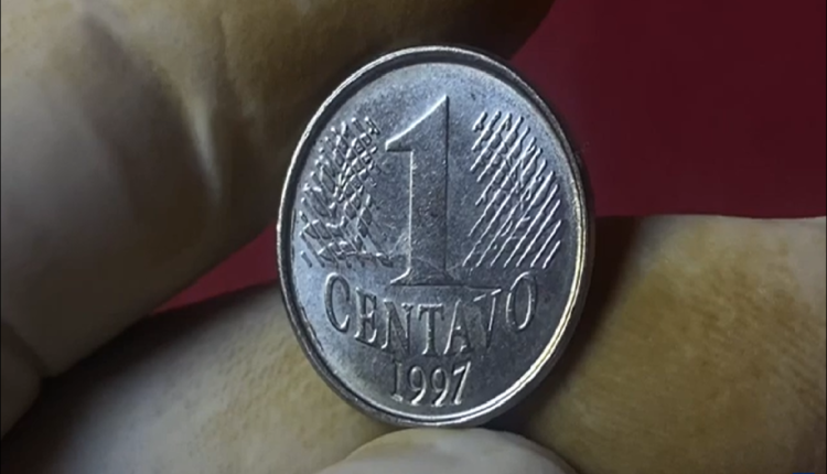 Colecionadores pagam caro por moeda de 1 centavo 1997