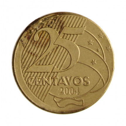 Moeda 25 centavos boné