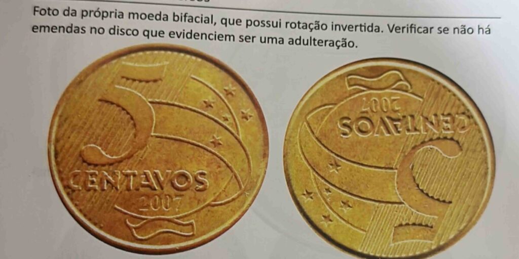 Moeda 5 centavos bifacial