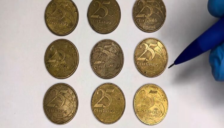 Moedas 25 centavos valem milhares de reais