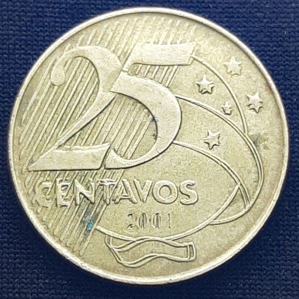 Moedas de 25 centavos centavos duplo.