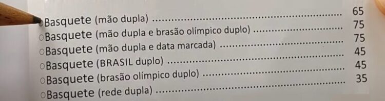 Moedas do Basquete Olímpico com falhas de cunhagem