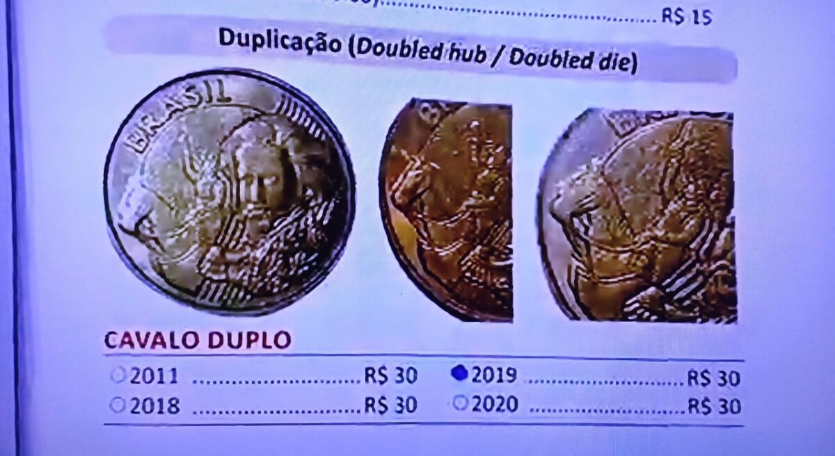 Moeda de 10 centavos com o "cavalo duplo" pode valer um bom dinheiro; confira