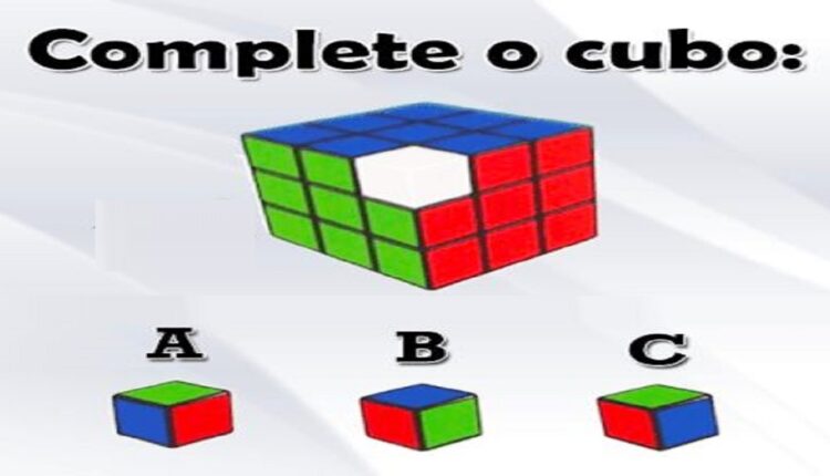 Raciocínio Lógico você consegue completar o cubo