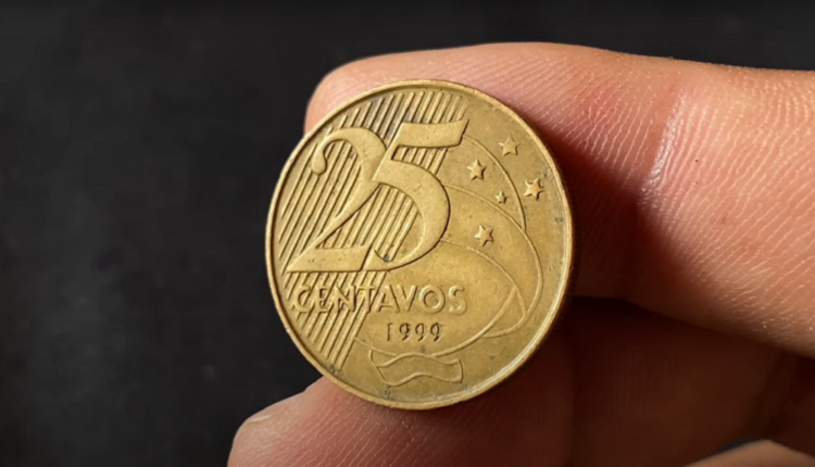 Erro de Cunhagem na Moeda de 25 Centavos de 1999: Saiba Quanto Ela Vale