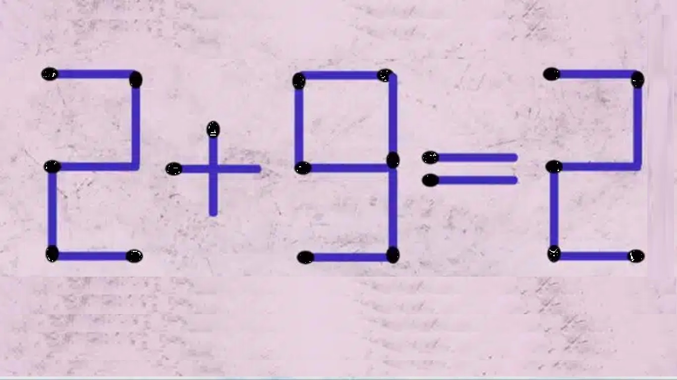 Desafio Matemático: mova apenas 1 palito para resolver a equação