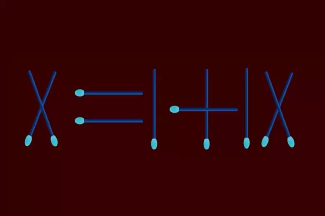 Teste de QI: será que você consegue criar uma equação romana sem mover os palitos?