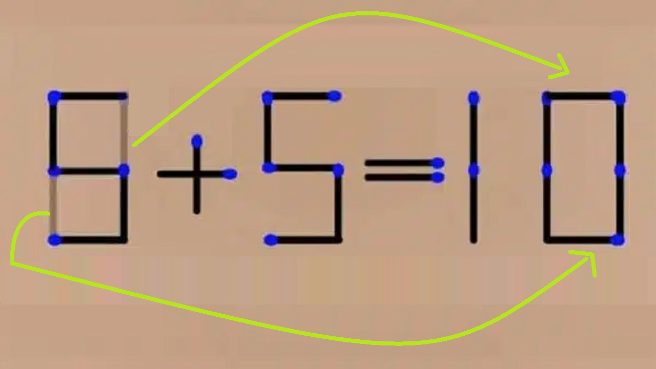 Teste de QI: resolva o problema movendo apenas 2 palitos