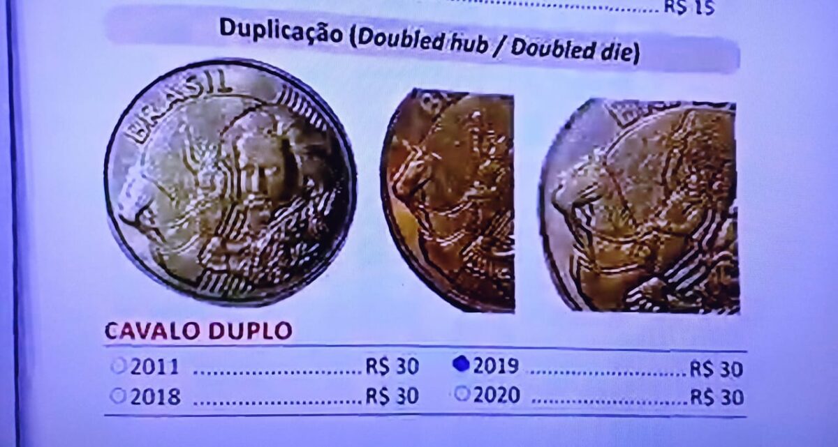 Defeito inusitado em moeda de 10 Centavos garante preço alto no mercado