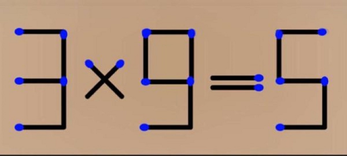 Desafio Matemático: mova 1 palito para corrigir está equação em 10 segundos