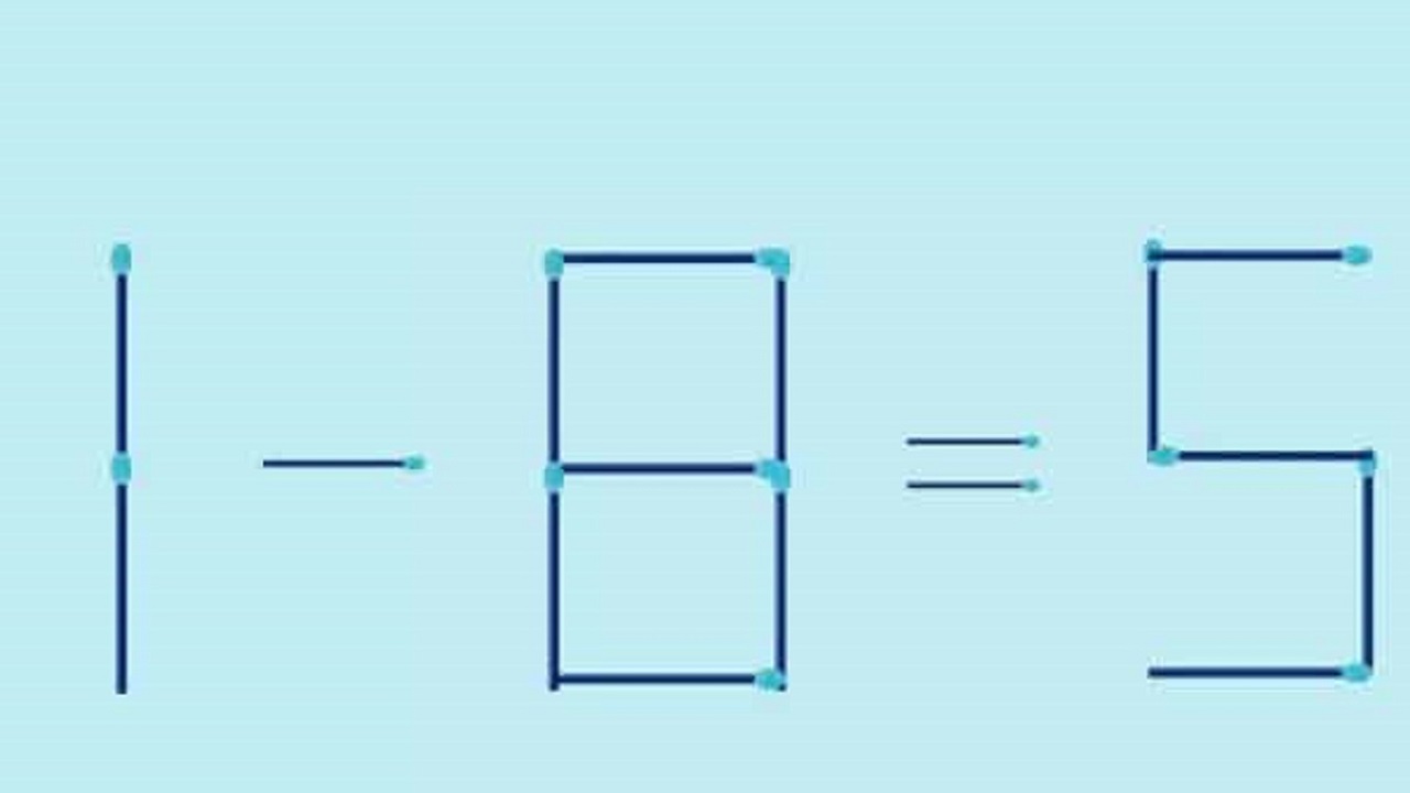 Teste de QI: corrija a equação matemática movendo somente 2 palitos